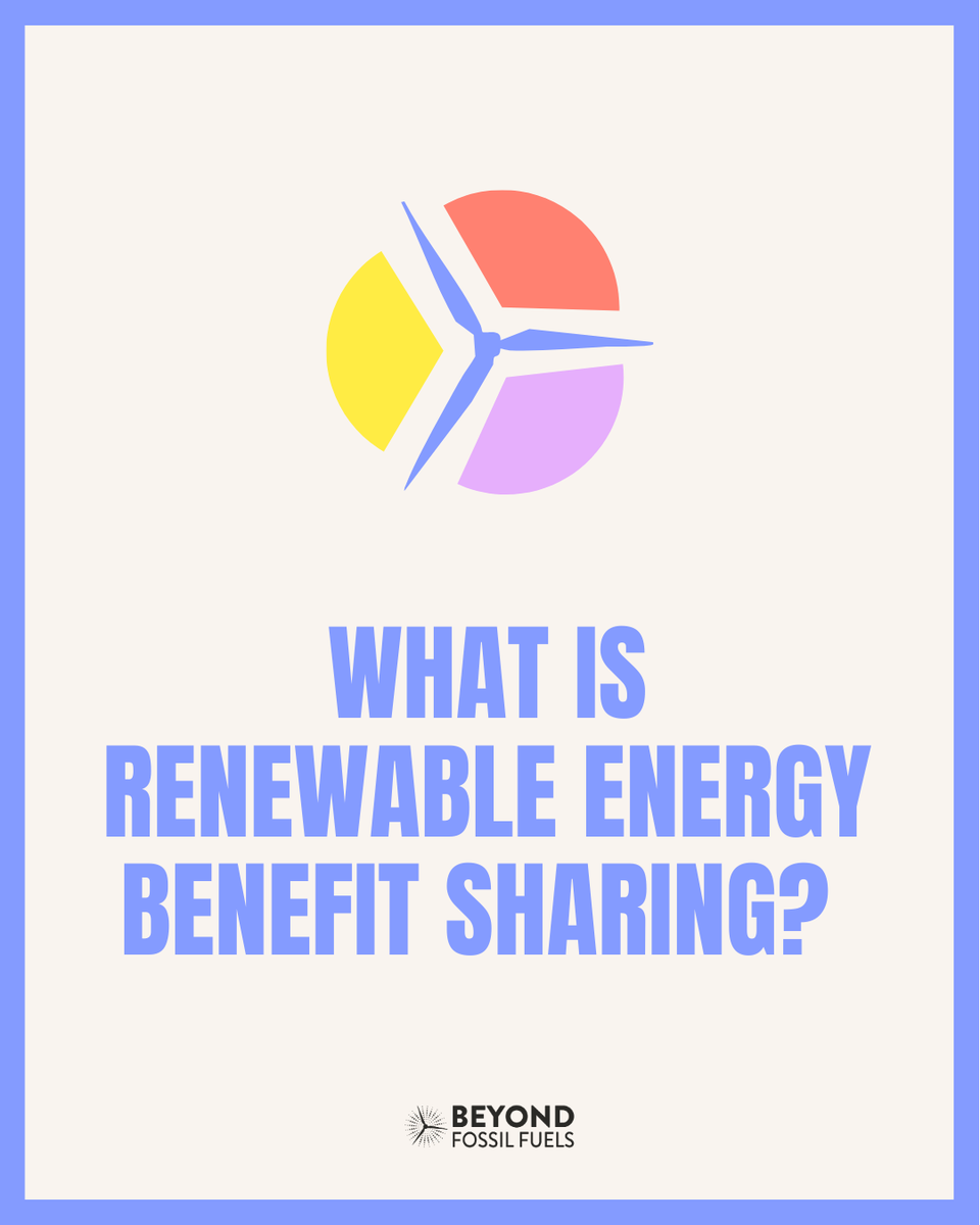 Renewable energy isn’t just about cutting emissions—it’s about fairness!
Benefit sharing models make sure communities gain from #renewables, not just developers.
From financial compensation to local ownership, it’s a win-win 🤝.
Read our latest blog post: beyondfossilfuels.org/2025/02/25/ren…