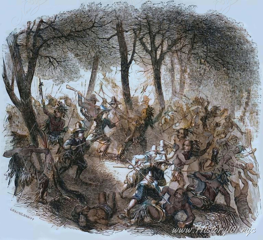 #OtD 25 Feb 1643 the Pavonia massacre took place when Dutch colonists murdered around 120 Lenape Native Americans. The brutality united local Algonquian peoples, who then waged war against the Dutch colonists for 2 years until a peace agreement was made. stories.workingclasshistory.com/article/9729/p…