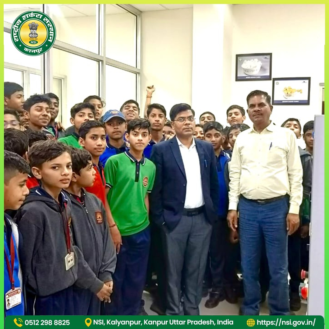 nsi_sugar's tweet photo. On 24 Feb 2025,170 students from PM SHRI Kendriya Vidyalaya, Mati (Classes 7–9) toured NSI, Kanpur.

 They explored research labs, various departments, and the Experimental Sugar Factory.

@fooddeptgoi @JoshiPralhad 

#EducationalTour #nsikanpur  #PMShri #KVS #sugarfactory #viral https://t.co/PzQavbjVTa