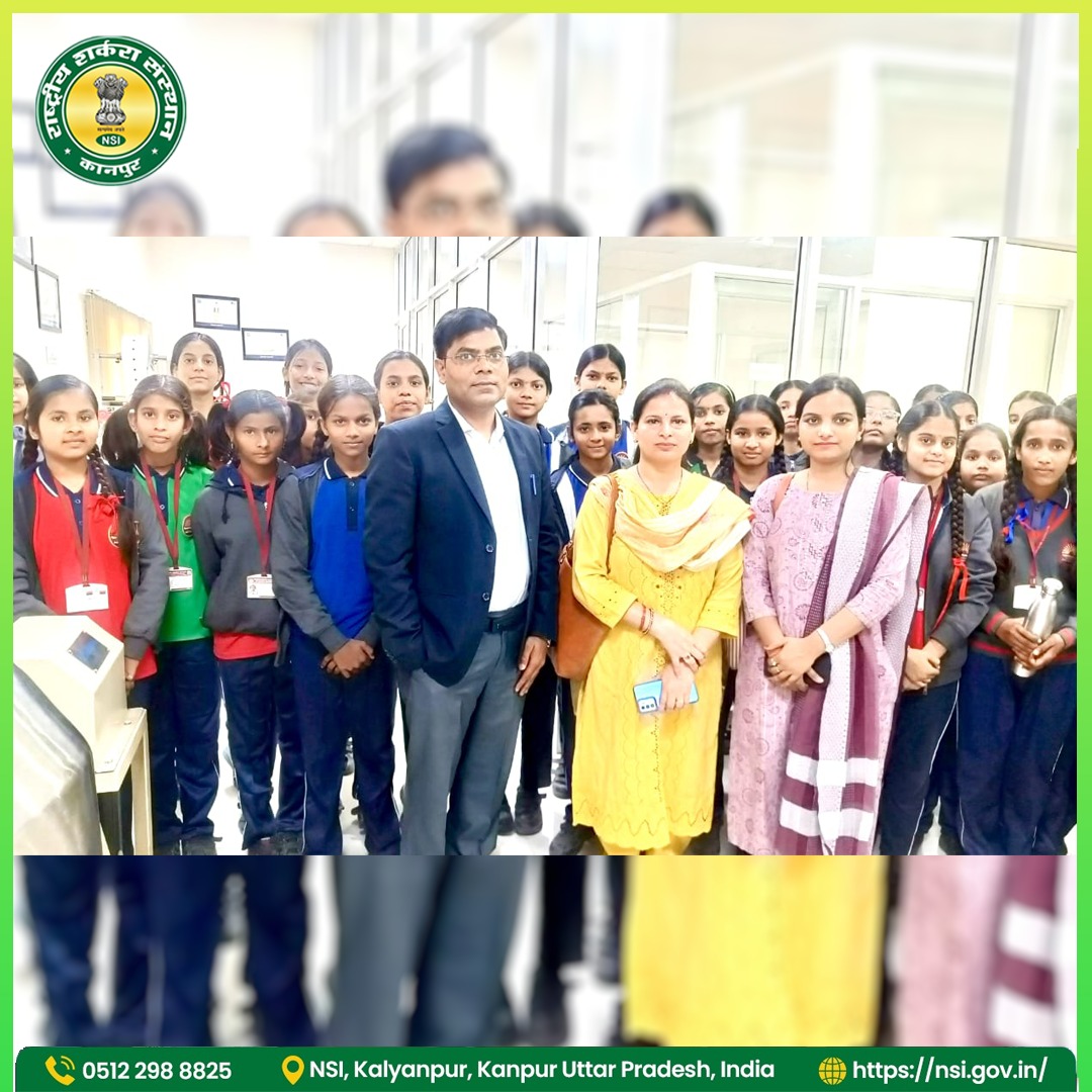 nsi_sugar's tweet photo. On 24 Feb 2025,170 students from PM SHRI Kendriya Vidyalaya, Mati (Classes 7–9) toured NSI, Kanpur.

 They explored research labs, various departments, and the Experimental Sugar Factory.

@fooddeptgoi @JoshiPralhad 

#EducationalTour #nsikanpur  #PMShri #KVS #sugarfactory #viral https://t.co/PzQavbjVTa