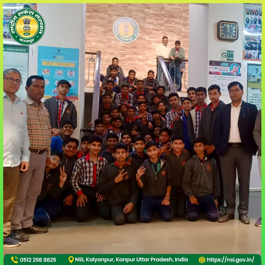 nsi_sugar's tweet photo. On 24 Feb 2025,170 students from PM SHRI Kendriya Vidyalaya, Mati (Classes 7–9) toured NSI, Kanpur.

 They explored research labs, various departments, and the Experimental Sugar Factory.

@fooddeptgoi @JoshiPralhad 

#EducationalTour #nsikanpur  #PMShri #KVS #sugarfactory #viral https://t.co/PzQavbjVTa
