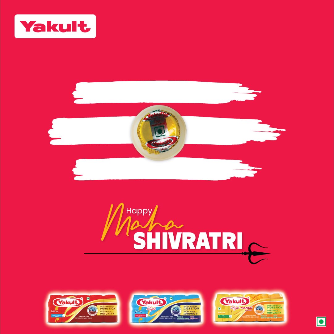 Wishing you a blessed Maha Shivratri! May Lord Shiva's divine energy guide you towards health and happiness.
#shivratri2025 #happyshivratri #yakult