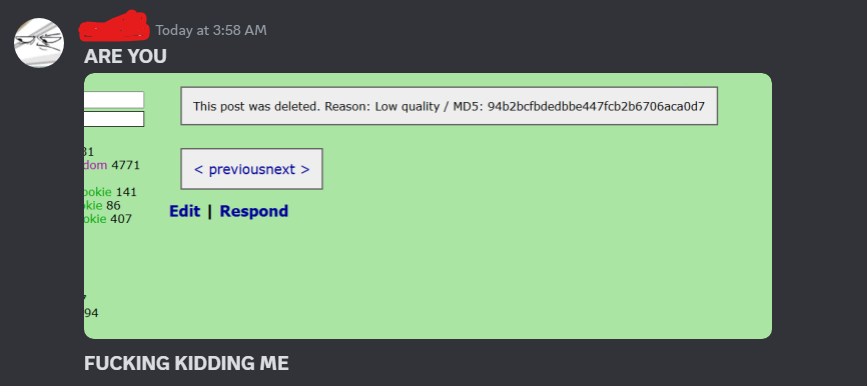 tried posting my new drawings on r34 xxx TWICE and both of them got deleted BOTH TIMES for "low quality"....BRUH