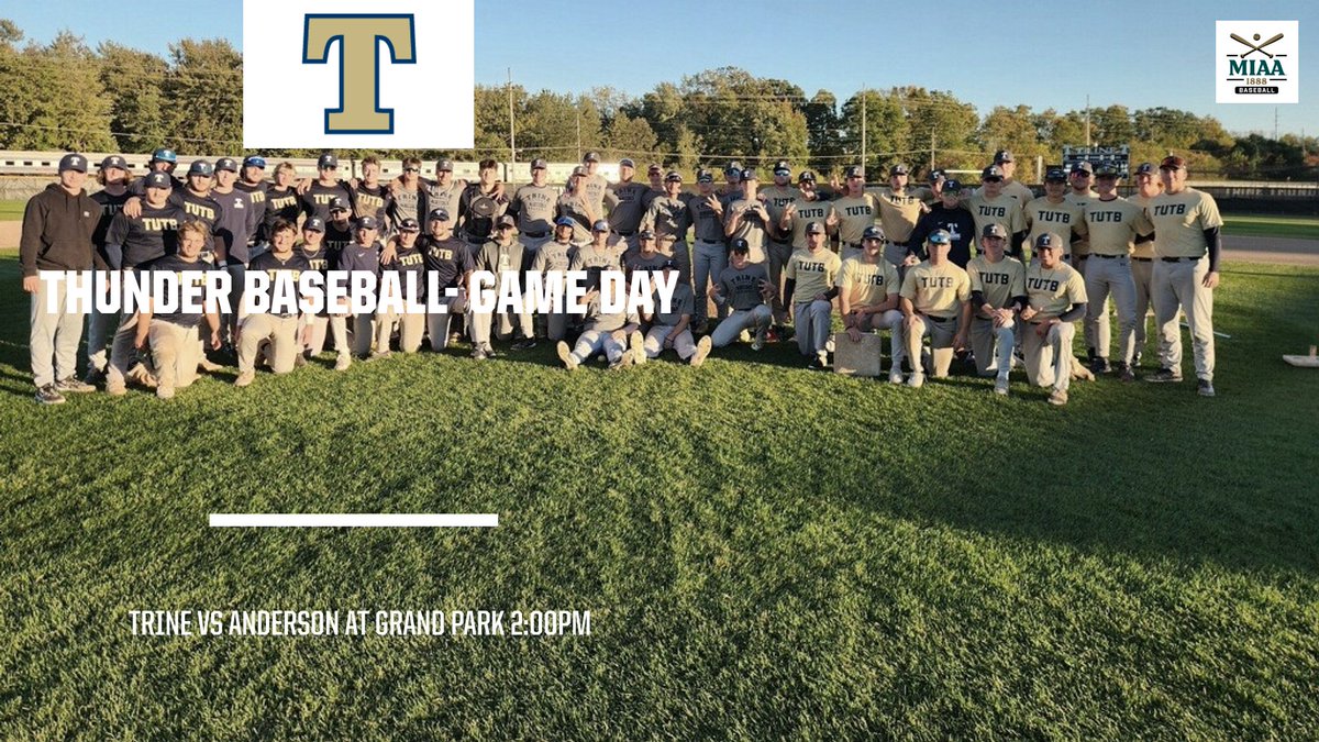 Thunder Baseball
Opening Day
Trine vs Anderson DH at 2:00PM
at Grand Park Field 3
19000 Grand Park Blvd, Westfield, IN 46074