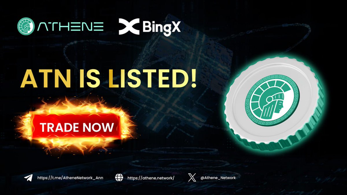 🌫 ATN officially lands on BingX! 

It’s happens! ATN trading has begun on BingX! You can now trade ATN/USDT with full market access. 🎉

Haven’t registered yet? Sign up now (bingx.com/invite/SQCOAW/) to not miss out on such a precious chance!

Already reigstered? TRADE NOW
