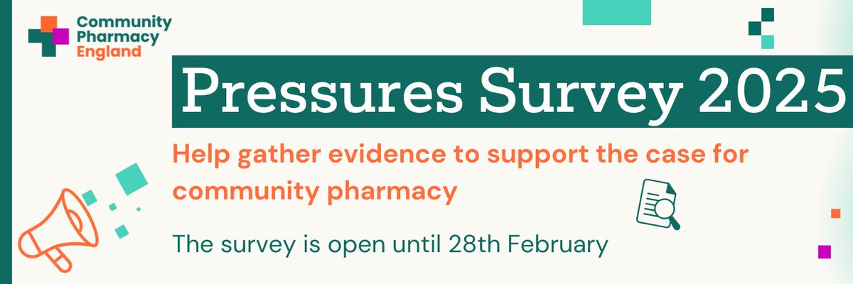 Community Pharmacy Thames Valley (@pharmacy_tv) on Twitter photo There’s still time to complete the <a href="/ComPharmEngland/">Community Pharmacy England</a> #pharmacy pressures survey. Business owners – surveymonkey.com/r/5X3RVYQ
Pharmacy teams – surveymonkey.com/r/5X5JWL2 There’s still time to complete the <a href="/ComPharmEngland/">Community Pharmacy England</a> #pharmacy pressures survey. Business owners – surveymonkey.com/r/5X3RVYQ
Pharmacy teams – surveymonkey.com/r/5X5JWL2
