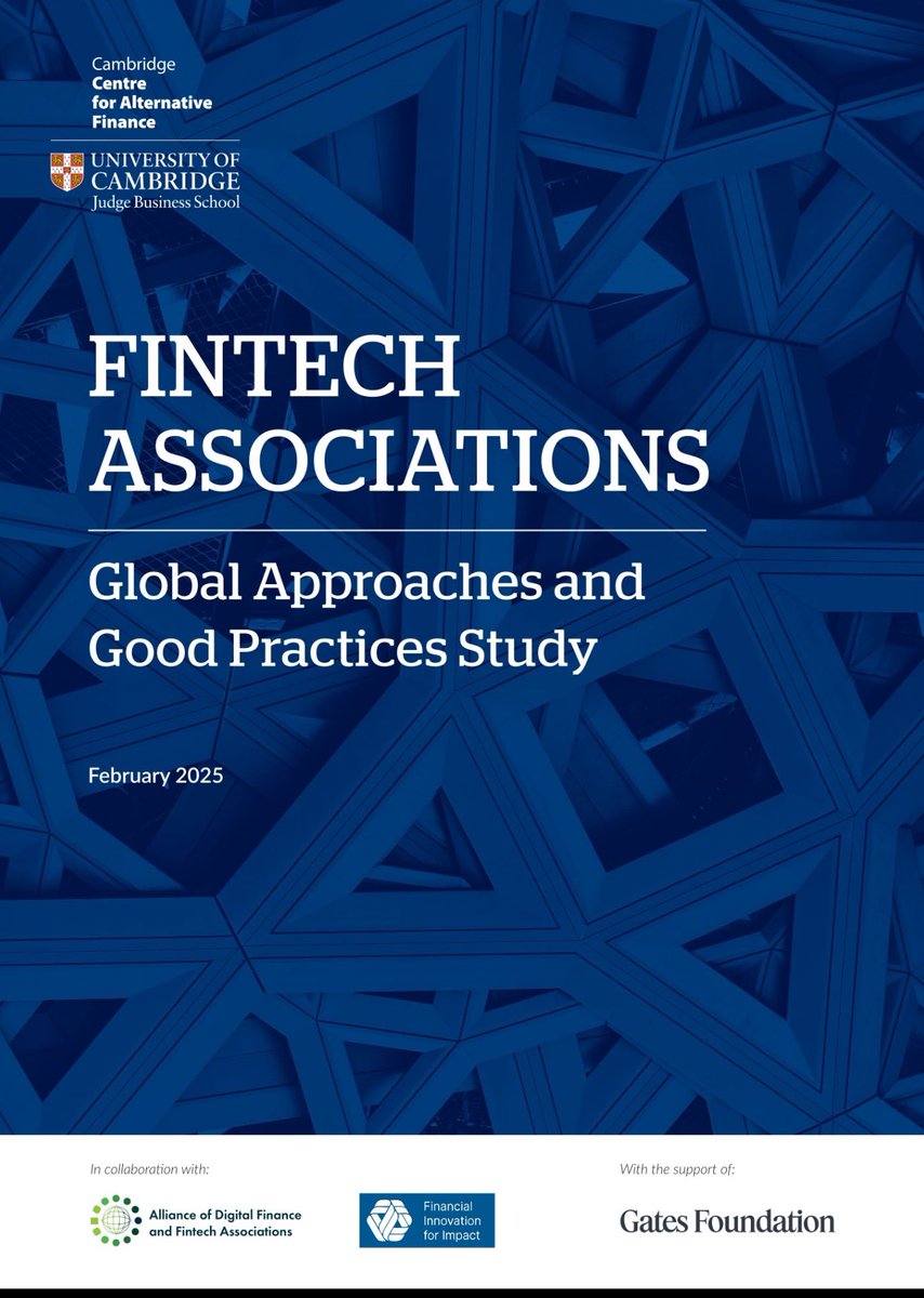 nafisalam's tweet image. A much needed report

#Fintech Associations:Global Apprchs &amp;amp; Good #Practices Study-@CambridgeAltFin @gatesfoundation @AllianceDFA

#payment #digitalpayment #Banking #Finserv #regulation #regtech

@Damien_CABADI @mikeflache @bamitav @jasuja @DG_Collective

jbs.cam.ac.uk/faculty-resear…
