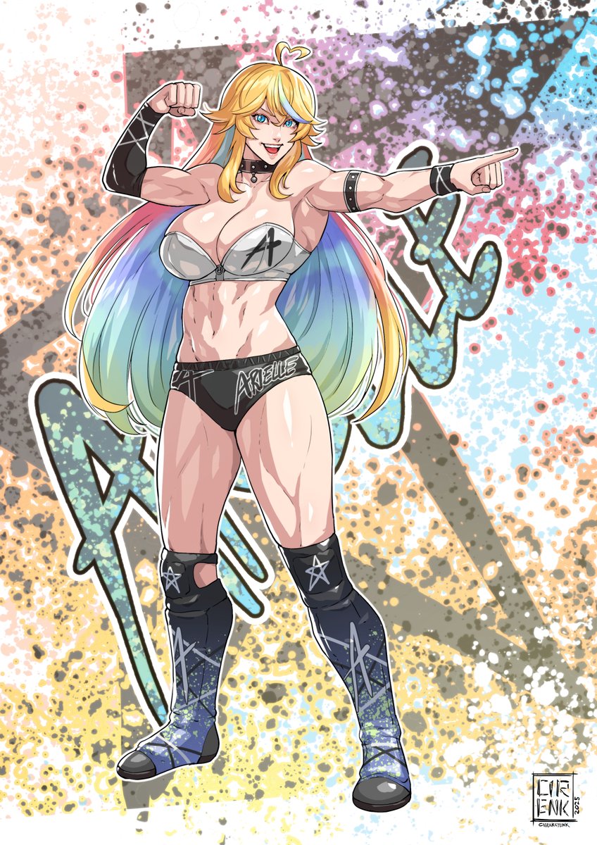 Ezio_Delacroix5's tweet image. ✨Name: Arielle

✨Alias: The Holo Sorceress

✨Style of Wrestling: Striker/HighFlyer

✨Affiliation: Yubai (Heel)

✨Faction: N/A

✨Moveset: Kyle Fletcher

✨Finisher: The Hammer Drop, Spellbound, Black Magic Lock

Artwork by: @cirenkoyenk 
@Arielle_VT #ARTielle #VCW