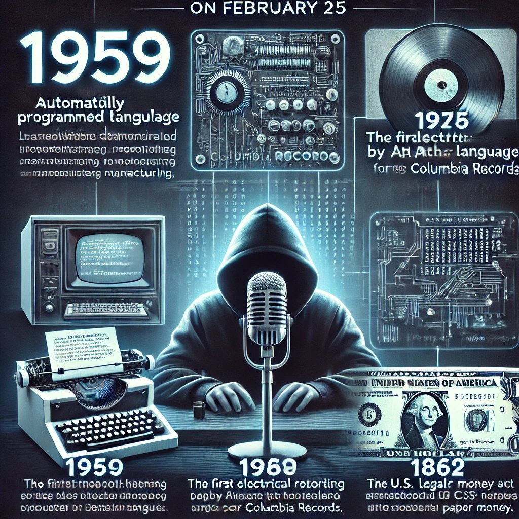 techtonicthepod's tweet image. Tech Tonic:

🚀 #TodayInTechHistory – February 25

A Thread:

1/4 1959: The APT (Automatically Programmed Tools) language was demonstrated! 🛠️ APT revolutionized computer-assisted manufacturing, paving the way for modern CNC machining. 💾🔩 #TechHistory #TechTonic