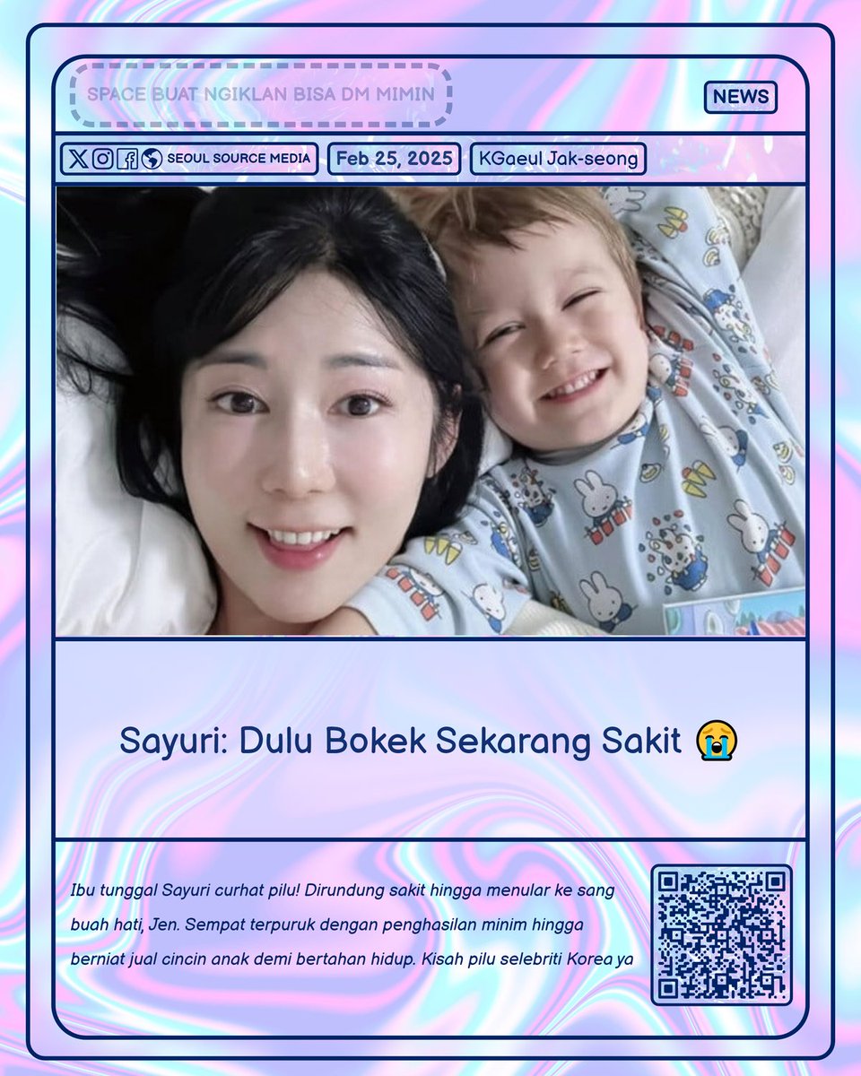 kpopdankdramaid's tweet image. Sayuri Berbagi Perjuangan Terkini: Dari #Enteritis hingga Jual Cincin Anak di Myeongdong Demi Bertahan Hidup

 Selengkapnya ssmedia.my.id/2025/02/25/say…
-K.Gaeul