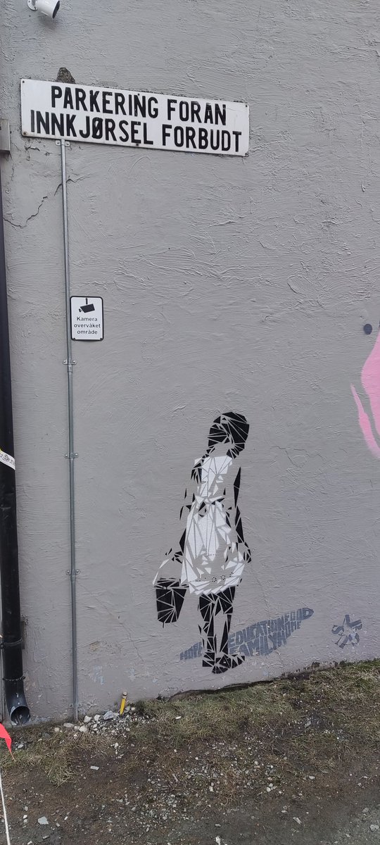 #Banksy Tromso? 

Good art even if not. But looks superb in a small alleyway...