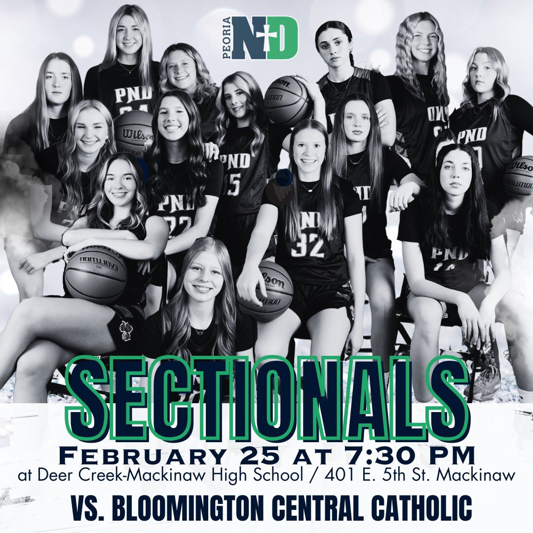 The Lady Irish take on Bloomington Central Catholic tonight in the DeeMack sectional semifinal. Come out and support the Irish!