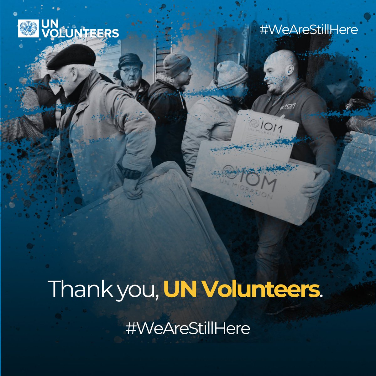 UNVolunteers's tweet image. To every UN Volunteer in Ukraine who stood, stayed, and supported—thank you. 
Your dedication is an inspiration in action. 💙 #WeAreStillHere