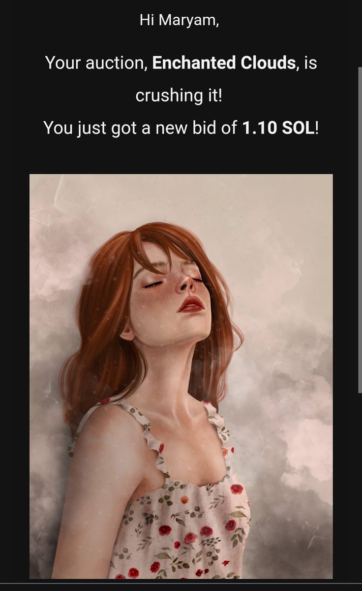 GM☀️

🔴Auction Started🔴
Bid placed by <a href="/naksiela1/">nak</a> 
Thank you so much, I really appreciate it☁️
_______
Current bid: 1.1 $SOL
🔗🔻