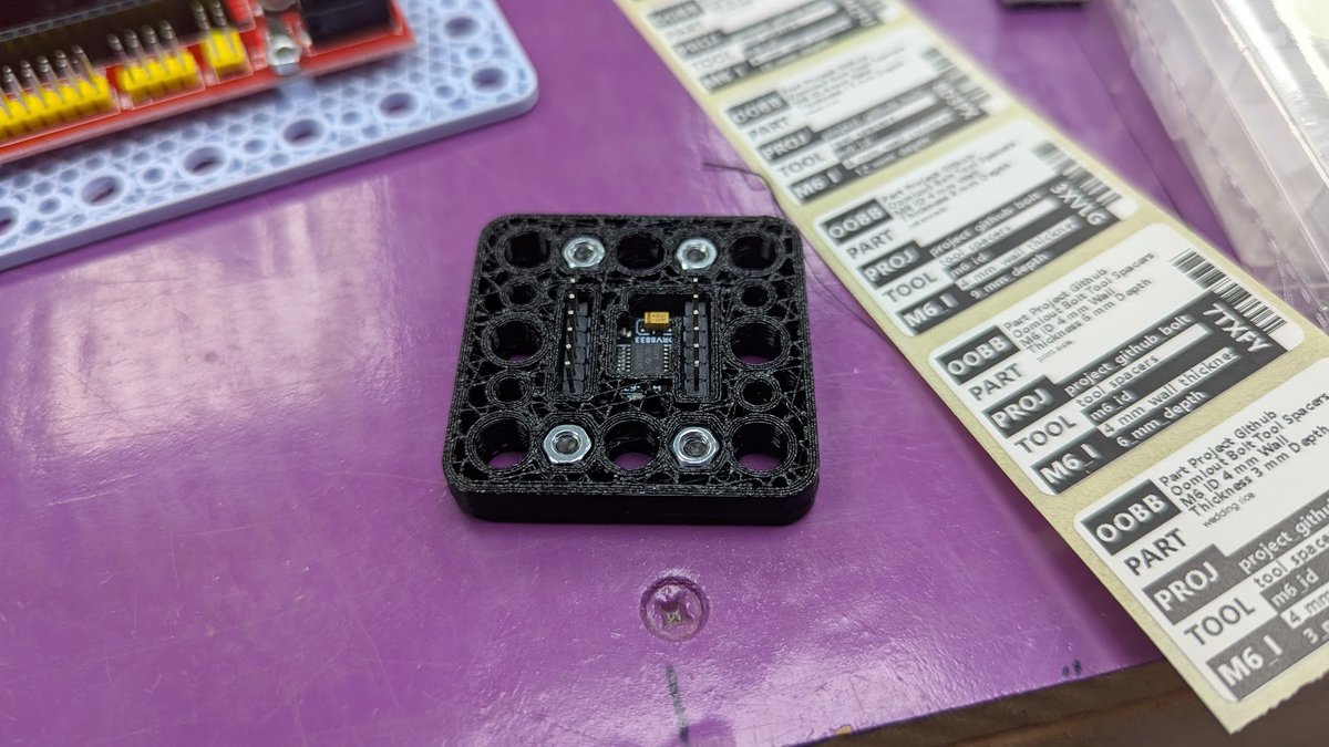 OOBB holders for everything! Next up motor driver boards from aliexpress. ( github.com/oomlout/oomlou… )