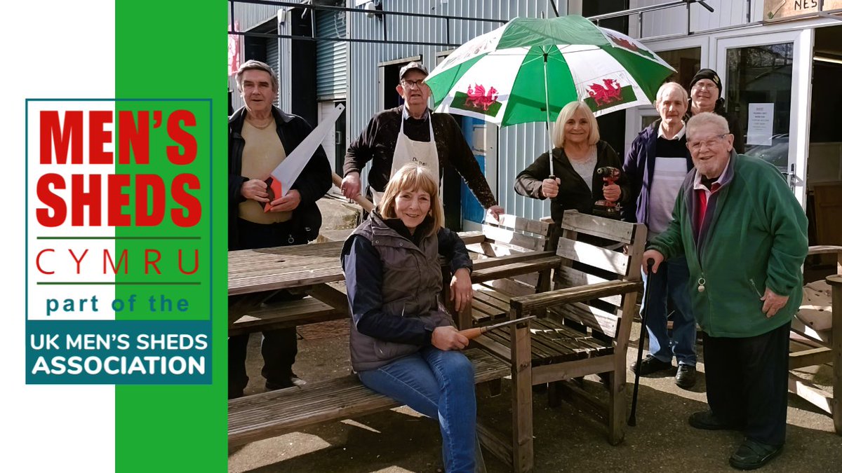 Squirrel’s Nest #MensShed are fully prepared for the rain that isn't here! 📷 A rare sunny day in Wales. Old habits die hard—because let’s be honest, it could start raining at any moment No matter the forecast, these legends are always ready  #RandomActOfWelshness #StDavidsDay