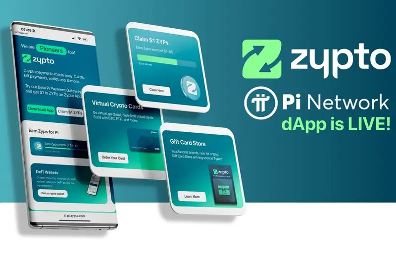 PI2DAY's tweet image. Zypto Officially Partners with Pi Network, Supports Pi Coin as Legal Payment