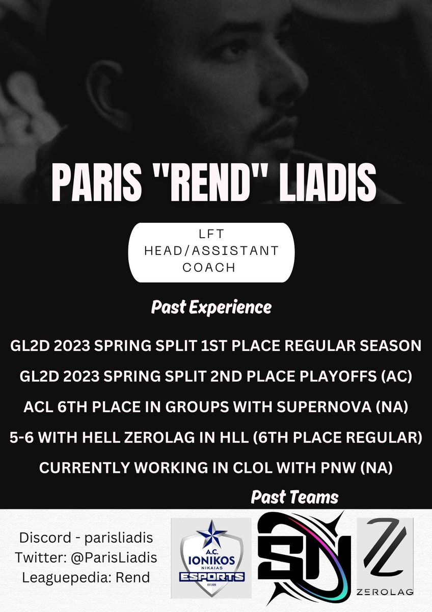 Hello everyone, I am still under contract with HELL Zerolag but I've been allowed to explore options. I am also still working with Purdue Northwest and Supernova in NA.
This LFT is only directed to EU teams.
