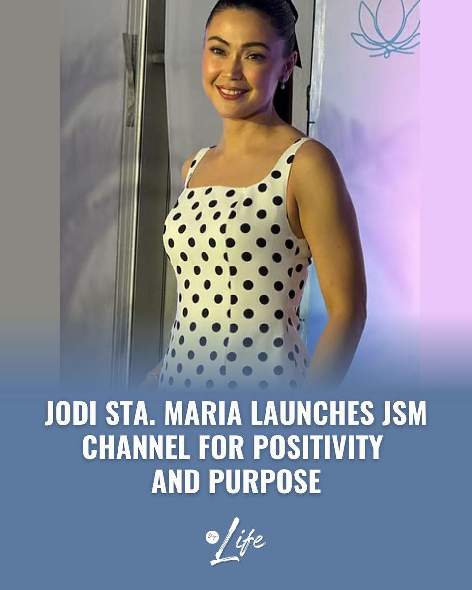 Multi-awarded actress Jodi Sta. Maria is stepping beyond the confines of traditional entertainment, launching her own YouTube channel, "The JSM Channel," on 4 March.

Read more at: tribune.net.ph/2025/02/25/jod…

#DailyTribune #JodiStaMaria