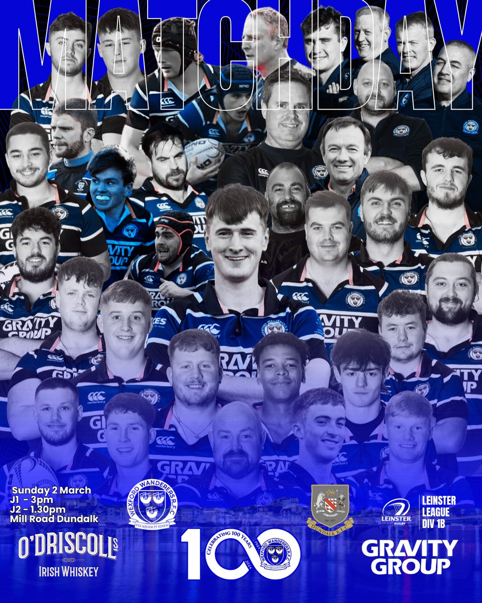 wexfordrugby's tweet photo. The final game of the League campaign this Sunday and we have a fighting chance to win the league!

🏆 Leinster League Division 1B
🏉 vs @DundalkRFC
🗓️ Sun 2nd March 
🕗 J2 - 1.30pm
🕗 J1 - 3pm
📍 Dundalk

#WexfordRugby #BuiltDifferent #LeinsterRugby #Wexford @LeinsterBranch https://t.co/9QsLNixI0q