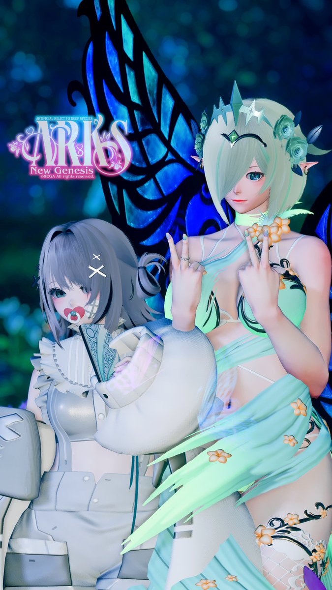 エルフに出会った少女(ばぶ)
 #PSO2NGS_S︎S  #PSO2NGS
 #メンテの日じゃないけどssを貼る 
 #ma7ロゴ