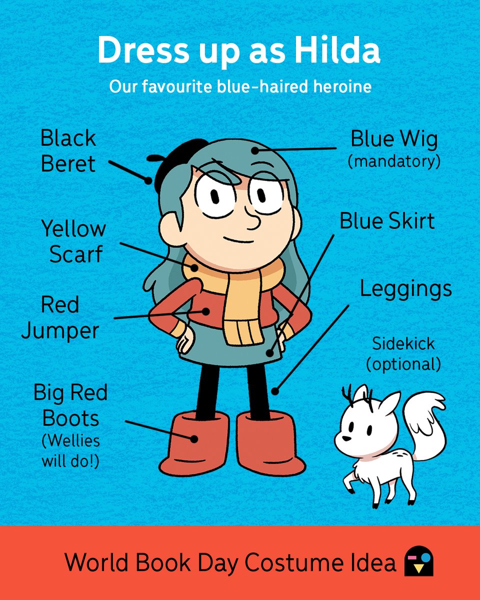 Flying Eye Bπks (@flyingeyebooks) on Twitter photo #WorldBookDay costume inspiration 2/5
World Book Day 2025 is Thursday, March 6th.
π #Hilda, our favourite blue-haired Heroine created by <a href="/thatlukeperson/">Luke Pearson</a> #WorldBookDay costume inspiration 2/5
World Book Day 2025 is Thursday, March 6th.
π #Hilda, our favourite blue-haired Heroine created by <a href="/thatlukeperson/">Luke Pearson</a>