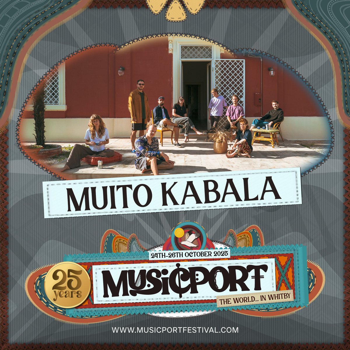 As we mark 25 years of Musicport, we’re bringing an incredible lineup to Whitby, celebrating the best in global sounds!

Next up… Muito Kaballa! 📷📷📷