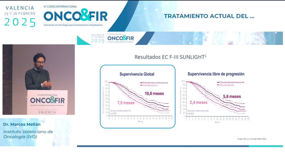 Es el momento delDr. Melián <a href="/MarcosMelian87/">Marcos Melián</a> que nos habla sobre #TumoresDigestivos

🗣️”En el #CáncerColorrectal para todos los pacientes tenemos un cambio de paradigma en la tercera línea de tratamiento, un nuevo fármaco que se incorpora al arsenal terapéutico(…)”

#oncofir2025