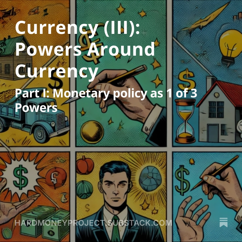 To think freely and critically about the #FutureOfMoney—whether it’s bitcoin alone, a ₿itcoin-backed standard, fiat 2.0 with CBDCs, free-banking models, a return to the gold standard, or anything else—you need to understand the powers behind any currency system shaping its