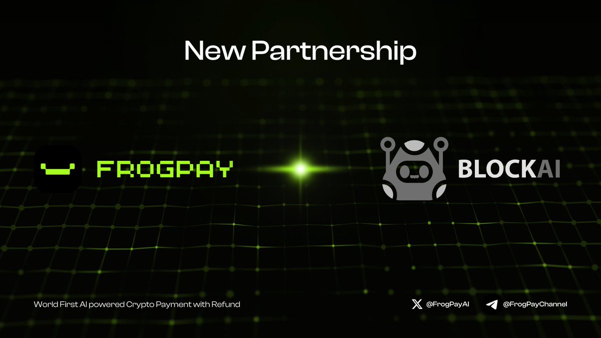 FrogPay AI (@frogpayai) on Twitter photo 🦾 FrogPay x <a href="/Blockai_ai/">BLOCK AI (NO TOKEN LAUNCH YET)</a>
We’re teaming up with Block AI, the cutting-edge Web3 AI infrastructure platform, to enhance security, automation, and trust in blockchain transactions.
🎯 With BLOCK AI’s on-chain auditors and AI-driven smart tools, FrogPay strengthens the integrity 🦾 FrogPay x <a href="/Blockai_ai/">BLOCK AI (NO TOKEN LAUNCH YET)</a>
We’re teaming up with Block AI, the cutting-edge Web3 AI infrastructure platform, to enhance security, automation, and trust in blockchain transactions.
🎯 With BLOCK AI’s on-chain auditors and AI-driven smart tools, FrogPay strengthens the integrity