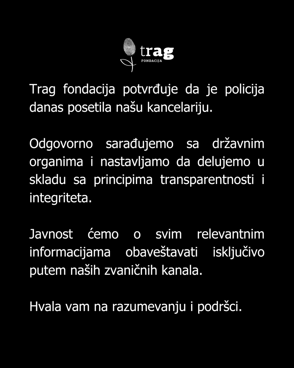 Hvala vam na podršci. 💜