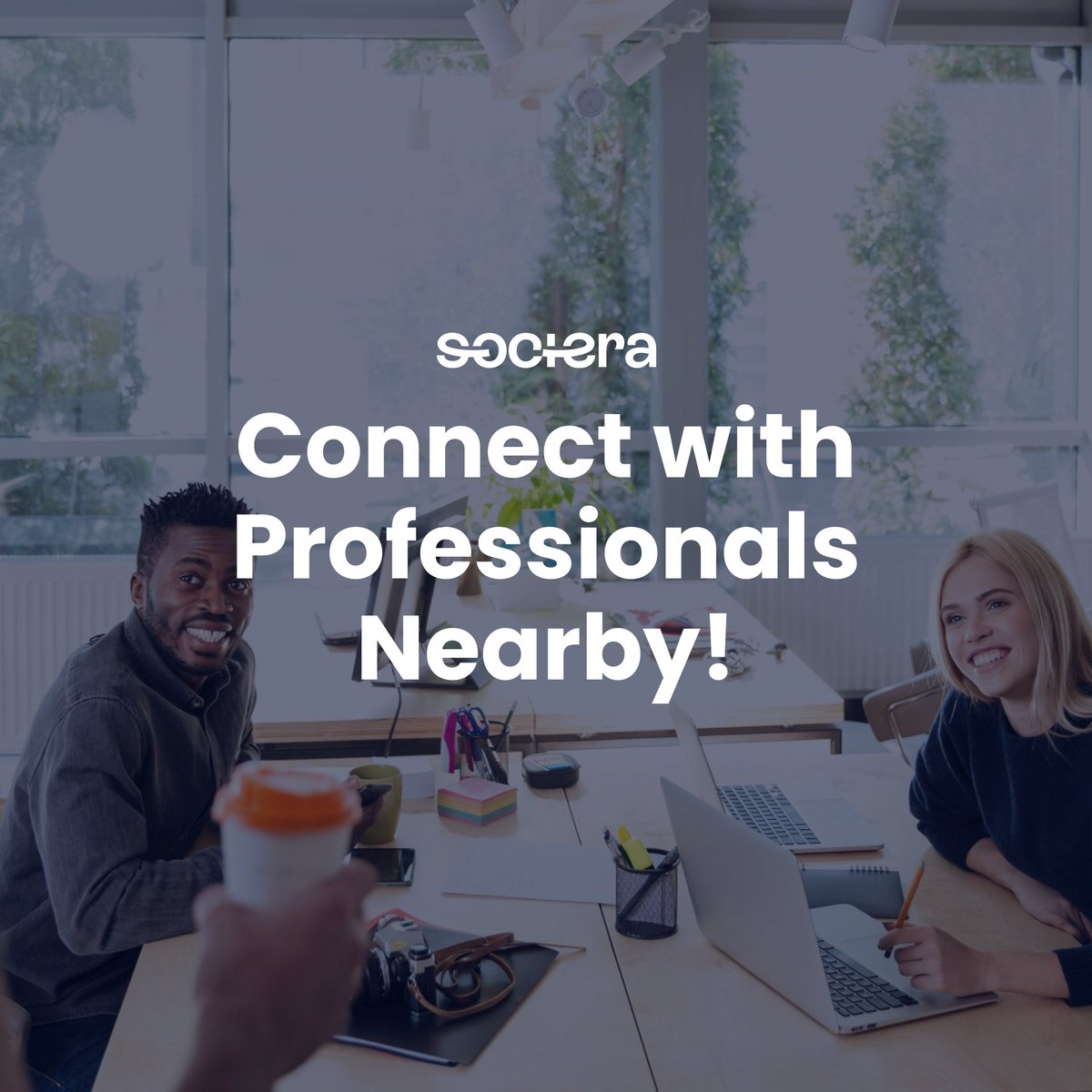 SocieraApp's tweet photo. 🌍 Expand your network effortlessly!

With Sociera, connect with professionals nearby, whether at events, co-working spaces, or on the go.

🔗 Start networking: https://t.co/d6G5avoimQ

#Sociera #GrowYourNetwork #SmartConnections #NetworkingMadeEasy https://t.co/xMwdd9yIqJ