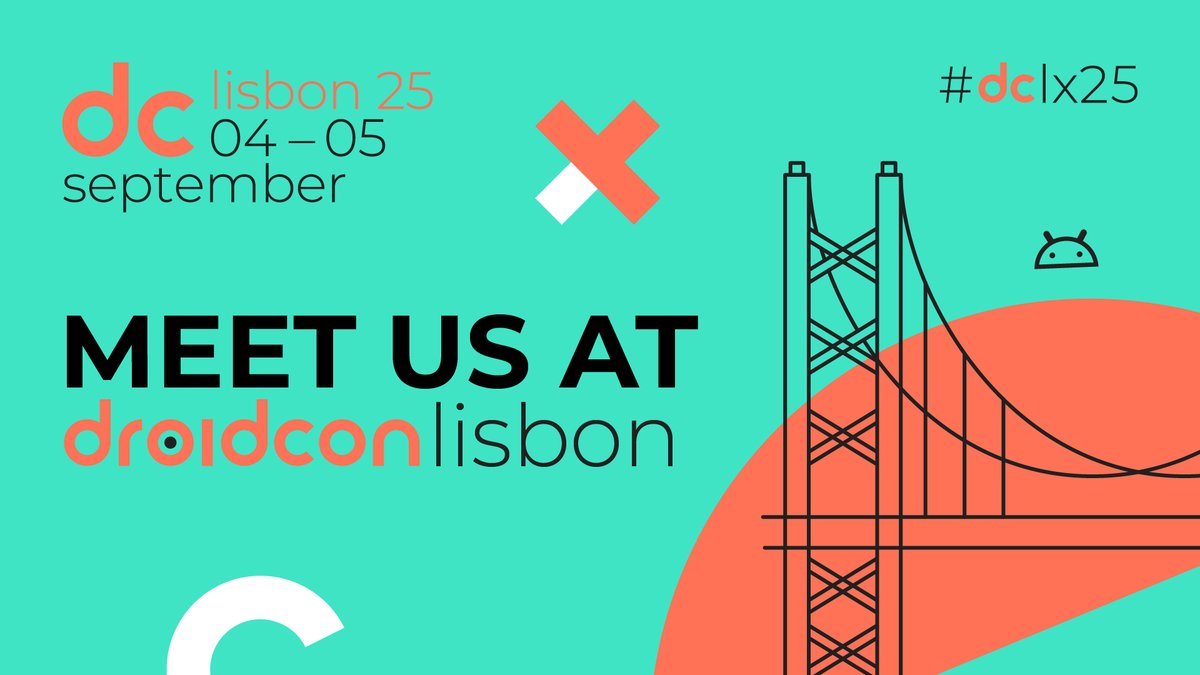 Exciting news! We're thrilled to announce that #droidconLisbon will be returning in 2025! Join us for two days of incredible talks and networking opportunities with some of the brightest minds in the Android community. Stay tuned for more details! buff.ly/37rh4ph #dclx25