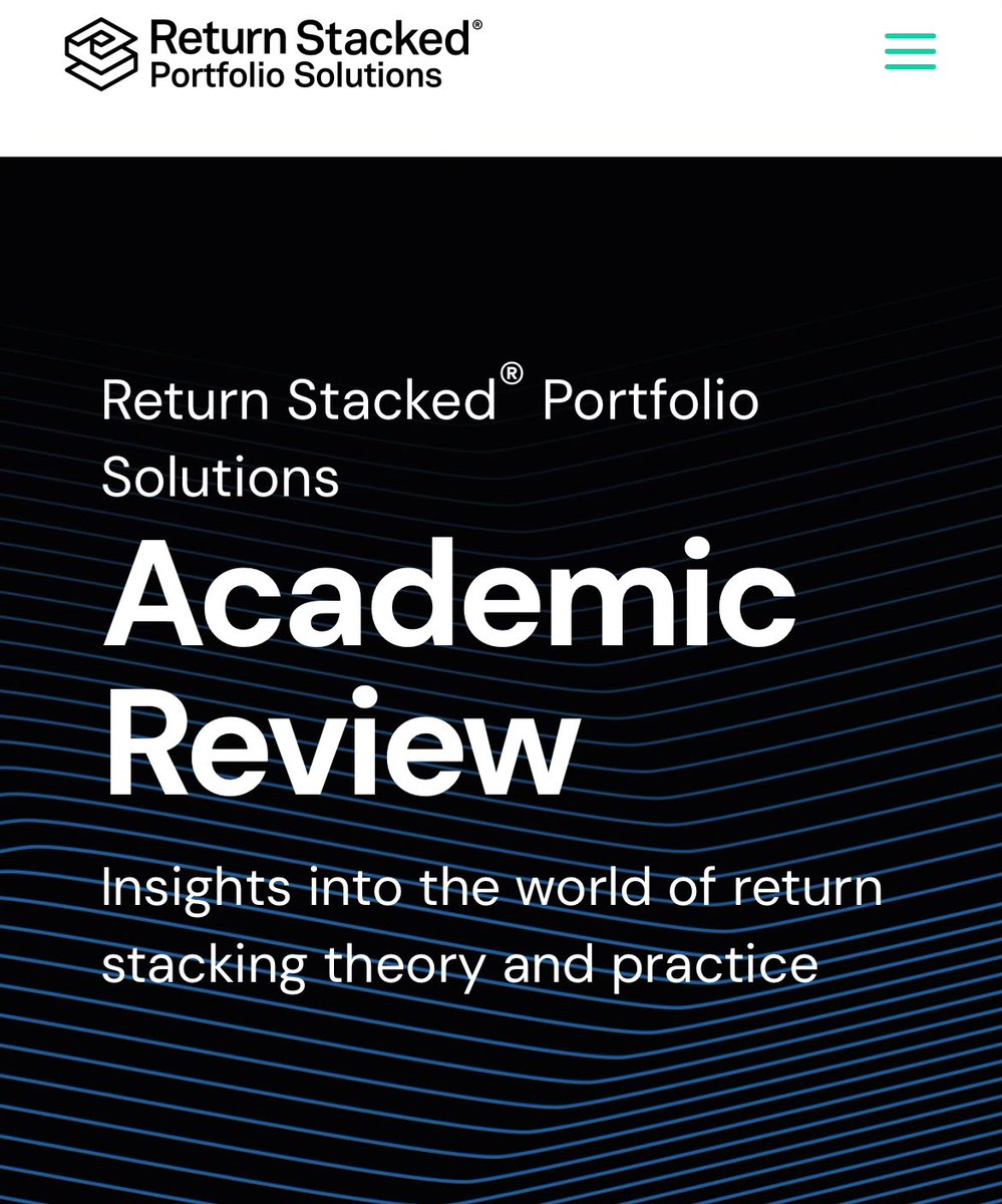 GestaltU's tweet photo. Like academic financial research and Return Stacked® portfolios?

We summarized about 40 academic papers on managed futures trend, carry, merger arbitrage, systematic macro, portable alpha, portfolio construction, capital efficiency.

Link 👇 https://t.co/4YRUGhY89A