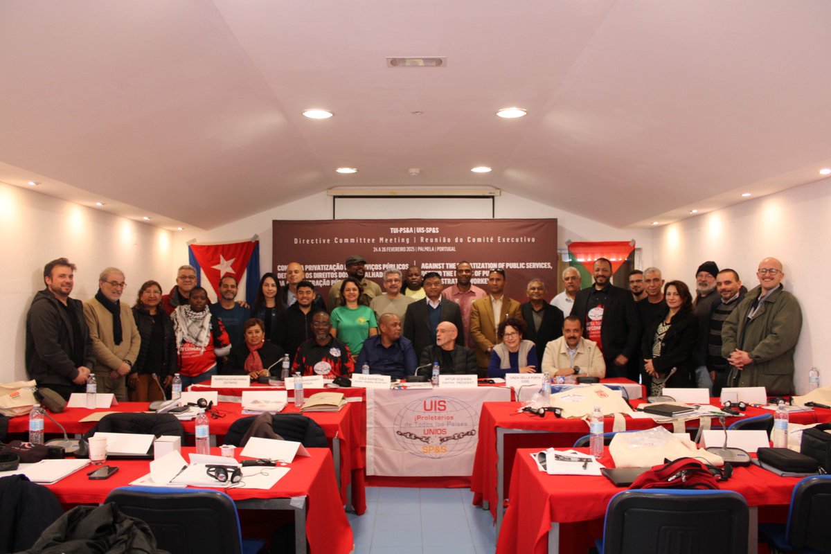 ATuips's tweet image. TUI-PS&amp;amp;A Directive Committee meeting in Palmela Portugal @_cosatu @PAME_Greece