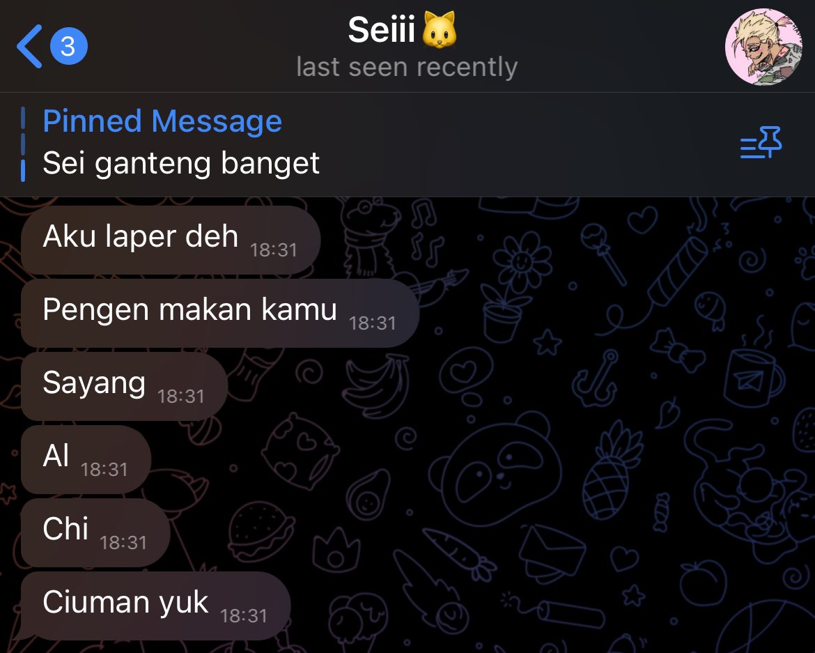 Pacarku kalo kangen lucu.