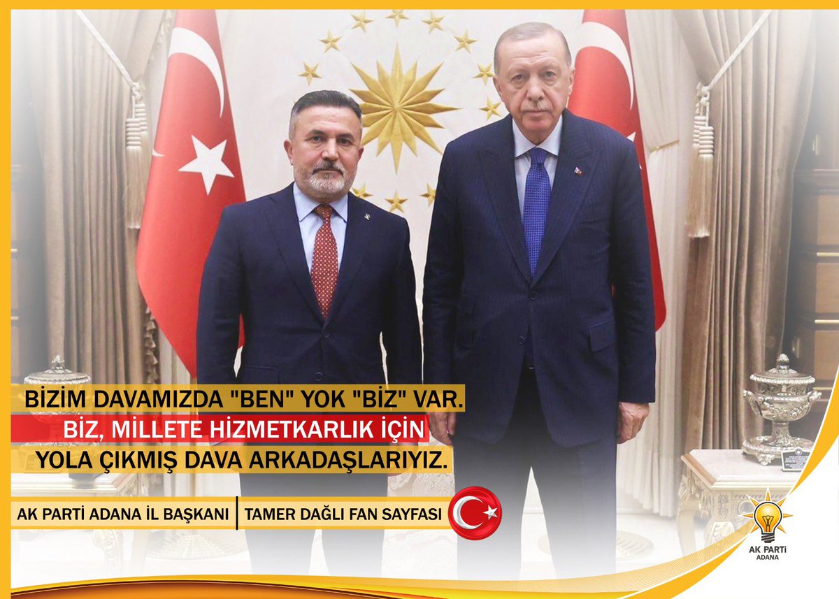 TamerDagli_FAN's tweet photo. Bizim davamızda 'ben' yok 'biz' var.
Biz, millete hizmetkârlık için yola çıkmış dava arkadaşlarıyız. 

#TAMERDAĞLI 🇹🇷 #ADANA ♥️

#AdındaAk #GönülAdamı

@RTErdogan @Tamer_Dagli @Akparti https://t.co/VItnh7g8fQ
