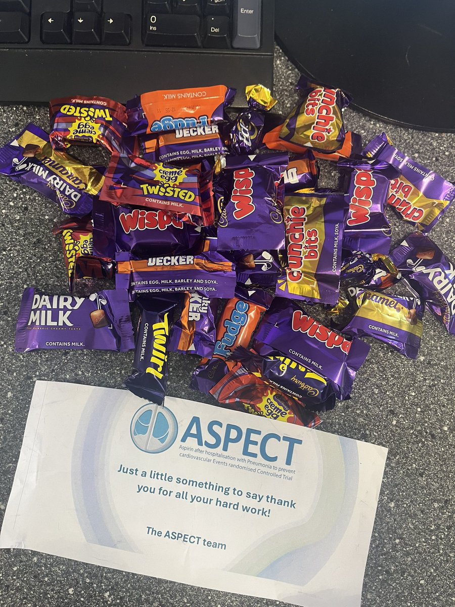 Thank you to the <a href="/AspectStudy/">ASPECT Study</a> for some February treats 🍫😍