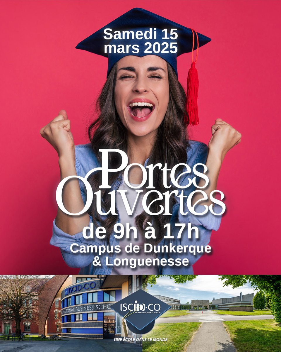 📢 Notre prochaine Journée Portes Ouvertes se déroulera le samedi 15 mars !

Nos équipes vous accueilleront de 9h à 17h
↪ sur le Campus de Dunkerque 
↪ sur le Campus de Longuenesse 

Nous avons hâte de vous y retrouver ! 

#parcoursup #poursuitedetudes
<a href="/ULCO_Univ/">ULCO (officiel)</a>