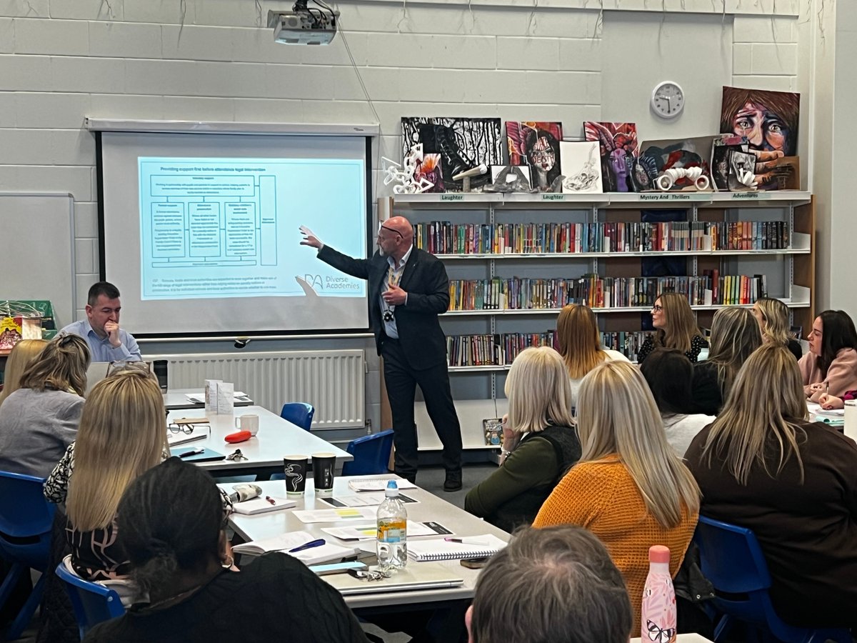 DiverseAcad's tweet image. π Our staff development day yesterday provided colleagues with a valuable opportunity to focus on attendance, ensuring consistency across the Trust with our current processes and sharing best practice.
#StaffDevelopment #AttendanceMatters #SharingBestPractice