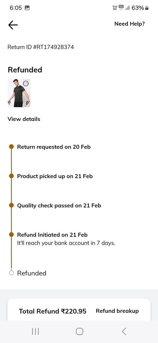 AtulMis30523806's tweet photo. @AjioCares where is my refund? Please immediate action https://t.co/3smA4TtBK5