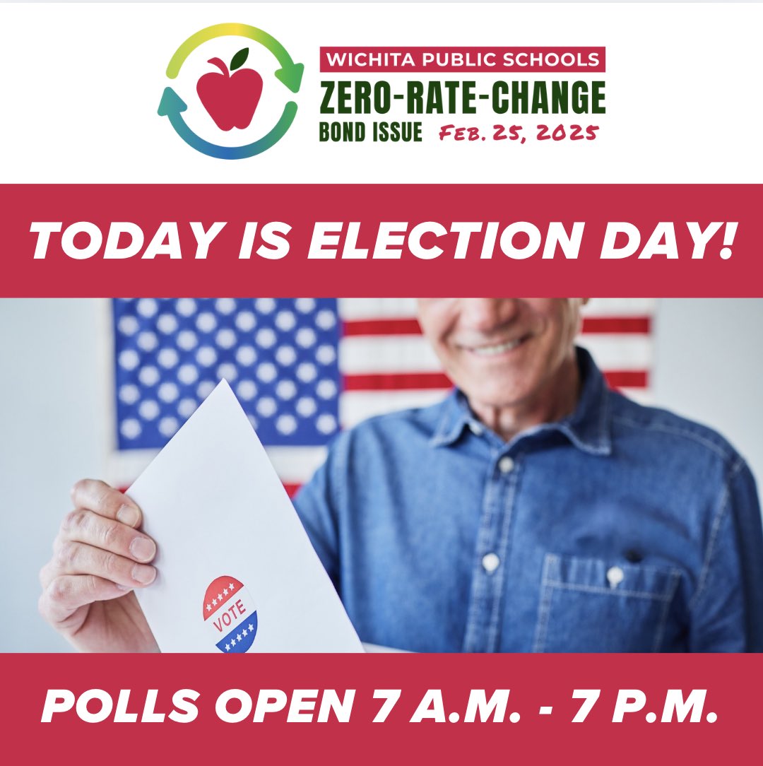 The WPS bond issue is on the ballot!
 
With this zero-rate-change bond issue, we can address real needs that would help improve student performance and prepare our students for success in today’s rapidly changing world.
 
To learn more, visit usd259.org/bond25