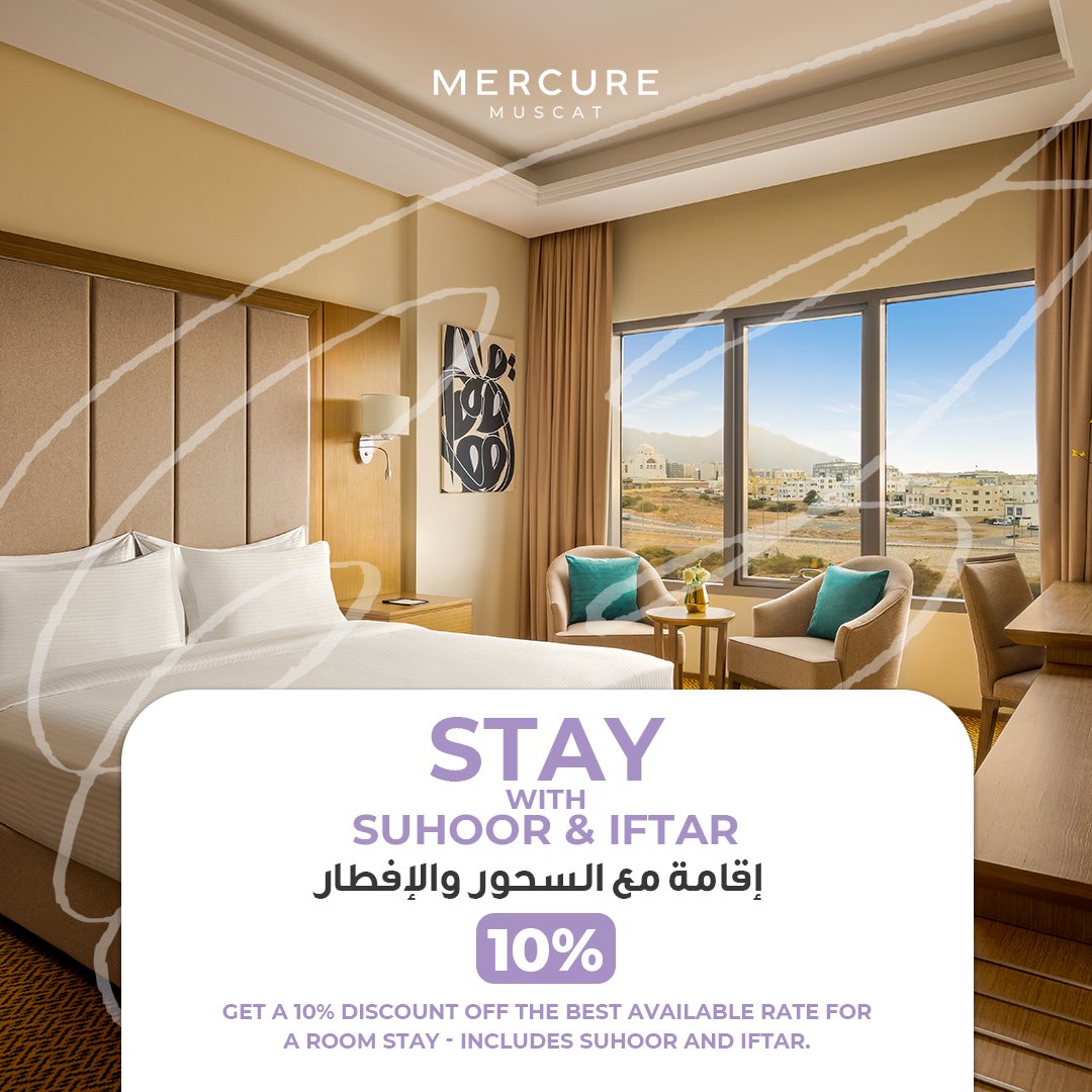 mercuremuscat's tweet photo. Ramadan Kareem! 🌙
Celebrate this blessed month with our special offers! Enjoy delightful Iftar and Suhoor, comfortable stays, and exclusive discounts. Join us for a memorable Ramadan experience filled with joy.
Reserve now :
7250 0274 | 9148 9811 | 9433 9406
#ramadanbuffet https://t.co/xluITOed8o