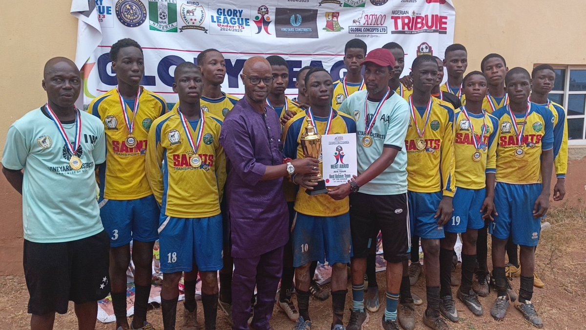 AcedemyAtico's tweet photo. Atico Football Academy known as A.F.A Team from Lagos State was the Champion of the Season 2 * Glory Under 15 Football League in Ibadan, Oyo State. Congratulations. https://t.co/hKqTMF4ZSU