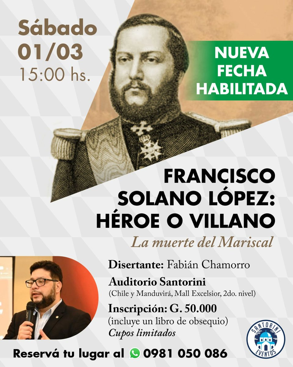 Jueves 27/02 AGOTADAS
Viernes 28/02 AGOTADAS

NUEVA FECHA
SÁBADO 01/03 - DISPONIBLES

<a href="/fabian_1978/">Fabián Chamorro</a>