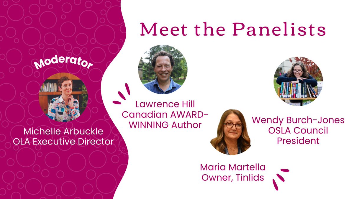 Keen to meet the individuals who will lead our eye-opening discussion on selecting books for teens this #FreedomtoRead Week?! Tune in tomorrow to hear from panelists Lawrence Hill, Maria Martella, Wendy Burch-Jones and moderator Michelle Arbuckle! #FTRW25 <a href="/Citybrarian/">Michelle Arbuckle</a>