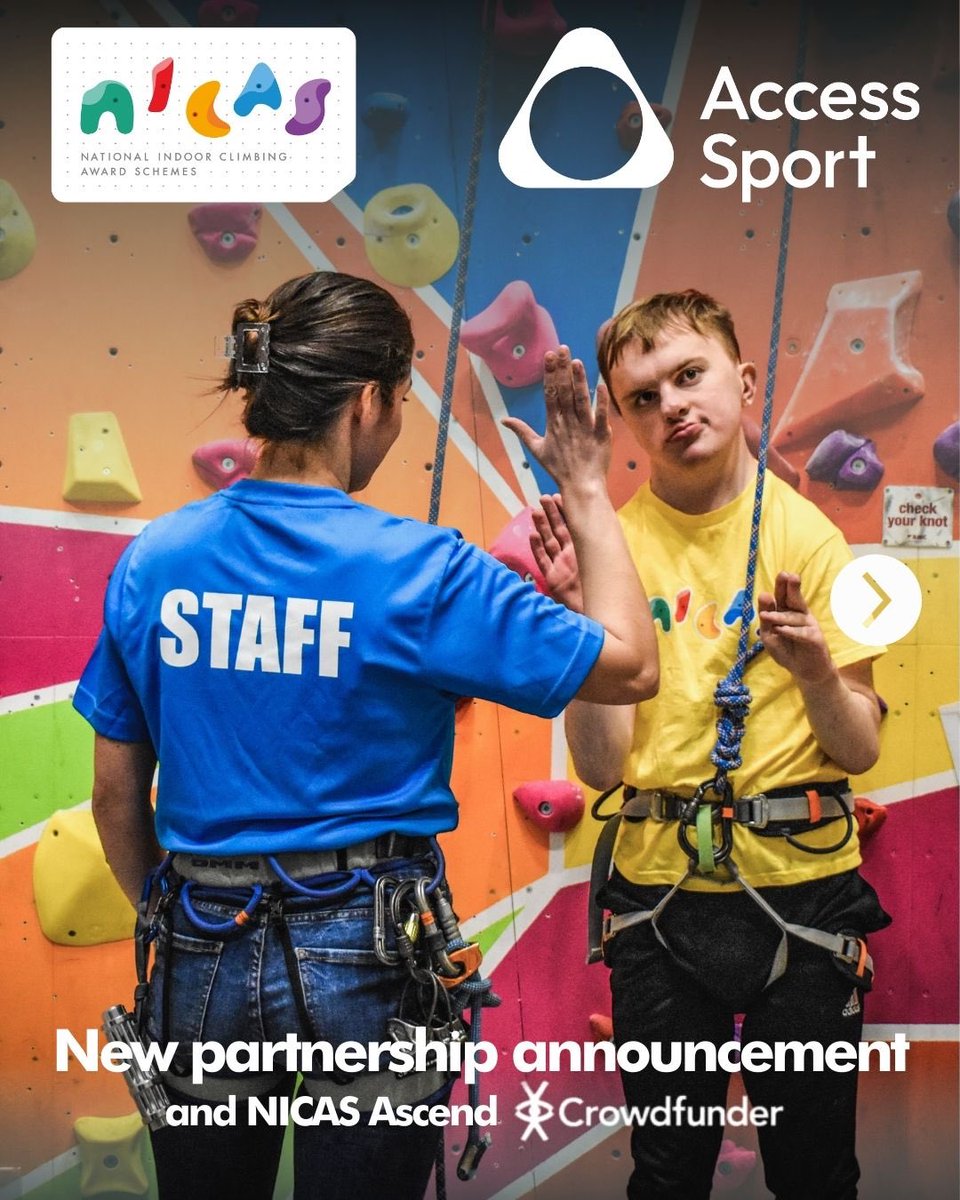 NICASclimbing's tweet photo. @NICASclimbing x @AccessSport partnership and NICAS Ascend crowdfund

Click the link to find out more https://t.co/TARxF9Pwhf and…

📢 Join the ascent! Support our campaign by donating today👇and share to help spread the word. https://t.co/YBH46kINcc

https://t.co/YBH46kINcc https://t.co/adrvyds1HA