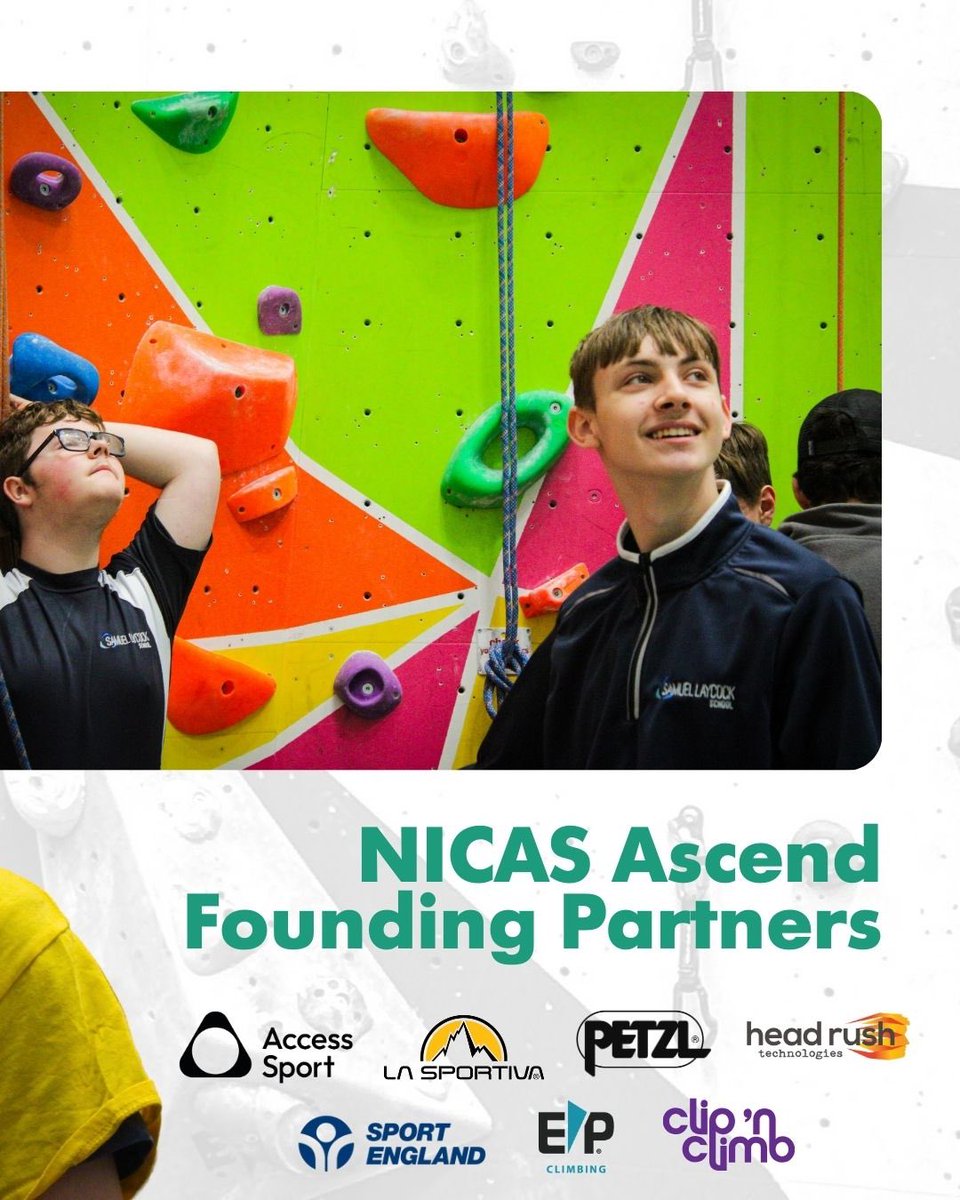 <a href="/NICASclimbing/">NICAS</a> x <a href="/AccessSport/">Access Sport</a> partnership and NICAS Ascend crowdfund

Click the link to find out more nicas.co.uk/nicas-x-access… and…

📢 Join the ascent! Support our campaign by donating today👇and share to help spread the word. crowdfunder.co.uk/p/nicasascend

crowdfunder.co.uk/p/nicasascend