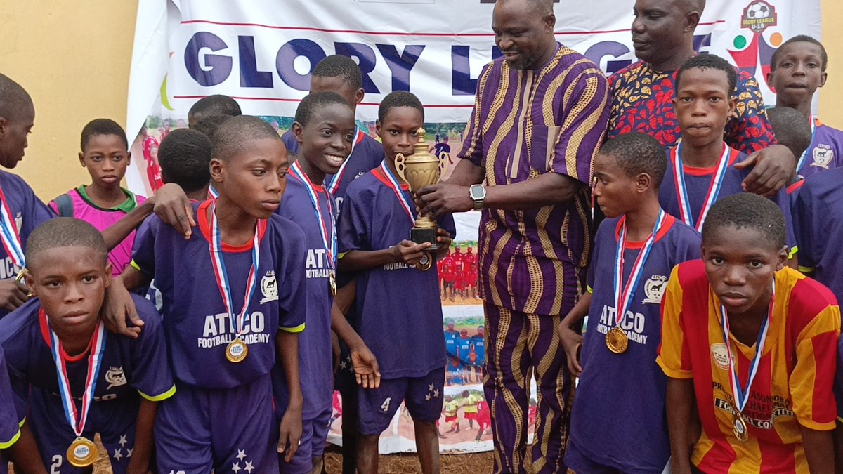 AcedemyAtico's tweet photo. Congratulations to Atico Football Academy Ibadan as a Champion of Season 2 * Glory League Under 13 Final match. https://t.co/V7zwkNeXA0
