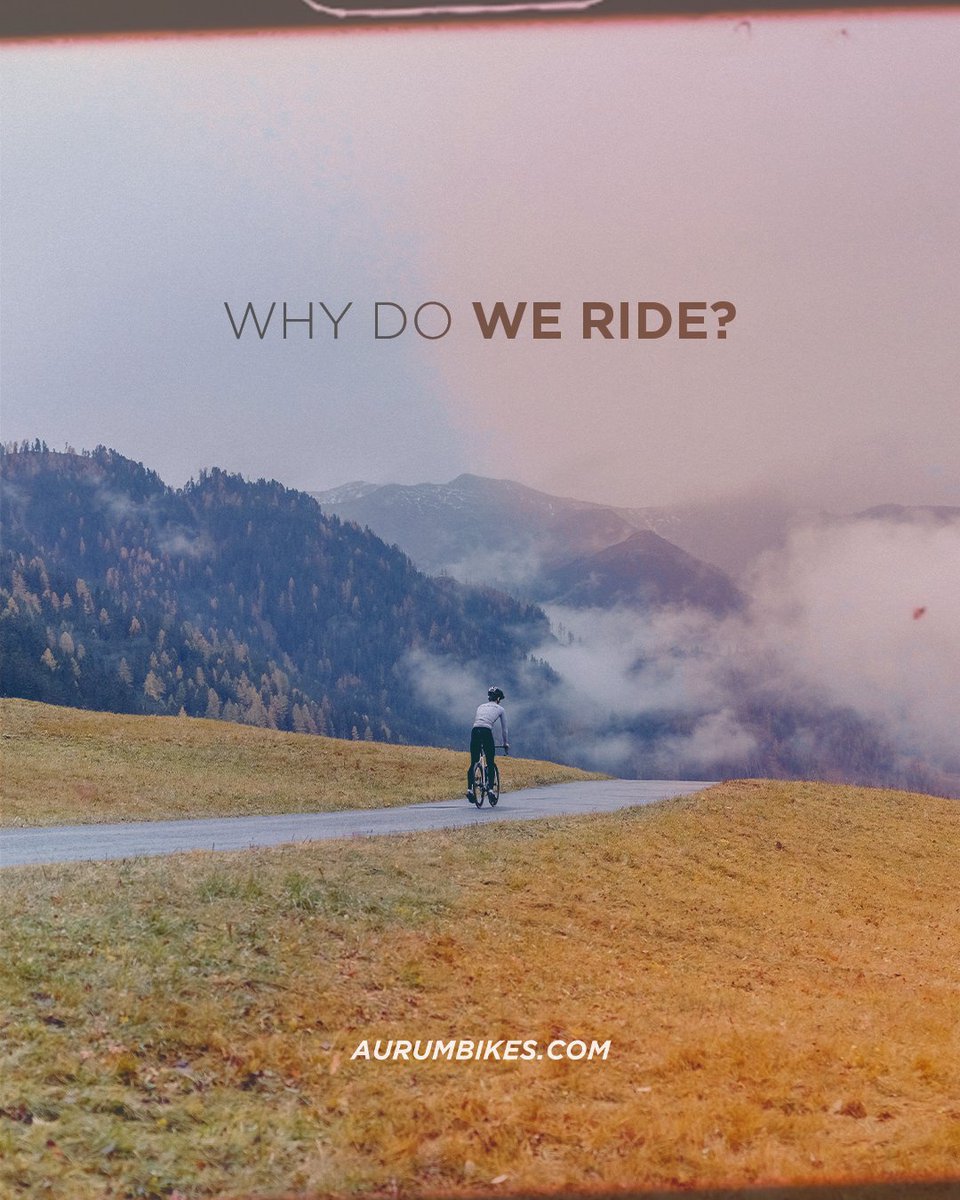 Since AURUM’s inception in 2020, our goal has been to design bikes that allow you to conquer the highest peaks.

𝙒𝙝𝙮 𝙙𝙤 𝙬𝙚 𝙧𝙞𝙙𝙚?

#AURUMBikes #BornFromExperience